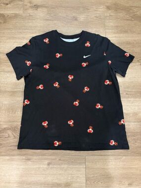 Nike Black Tee with T for Tiger Accent Logos